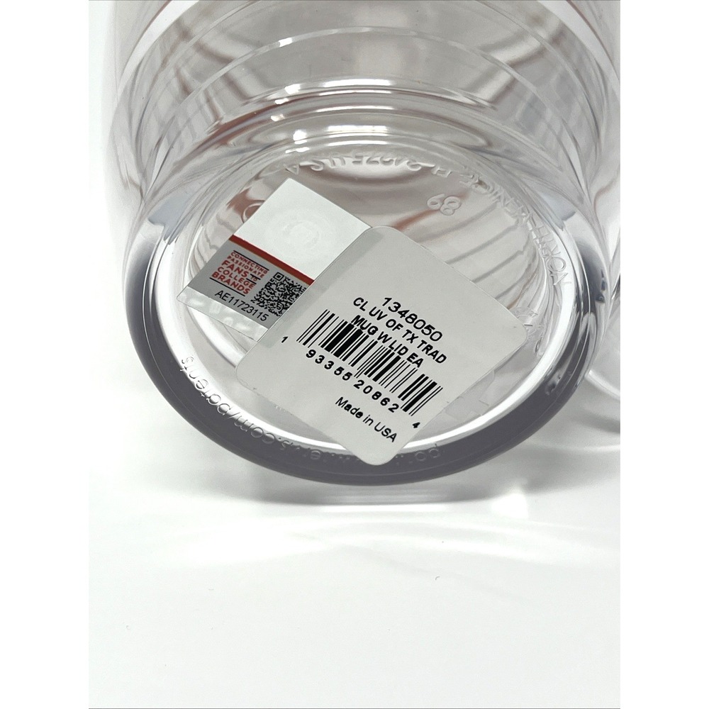 Tervis Texas Longhorns Insulated Mug Lid Clear Orange NCAA University of Texas - Picture 6 of 9